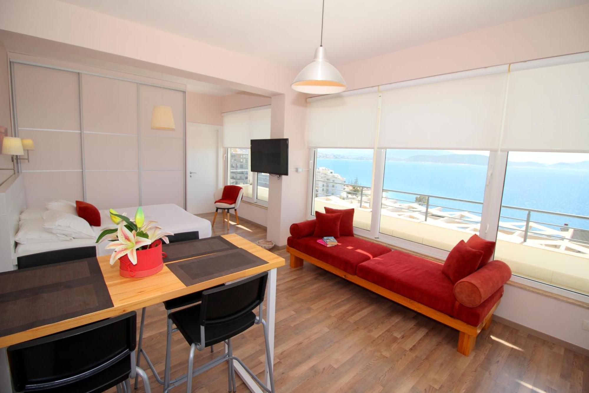 Blue Residence Sarandë Esterno foto
